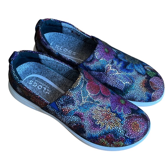 Klogs Leena Hippie Chic Size 7.5 M Black Floral Print Slip Resistant - Picture 10 of 10